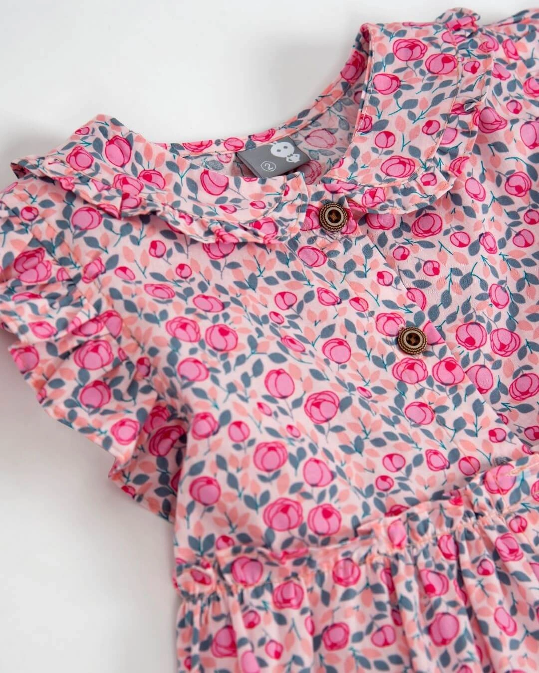 Đầm bé gái Rabity 92.301 màu hồng 3