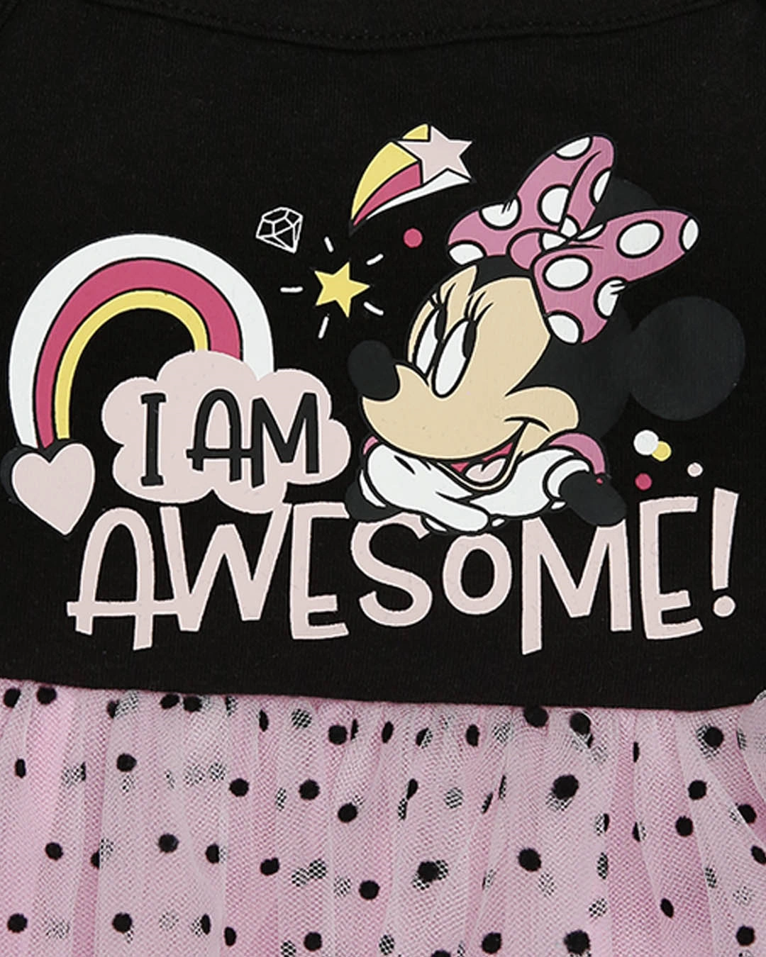 Đầm bé gái Rabity 5.695 màu hồng - đen 4