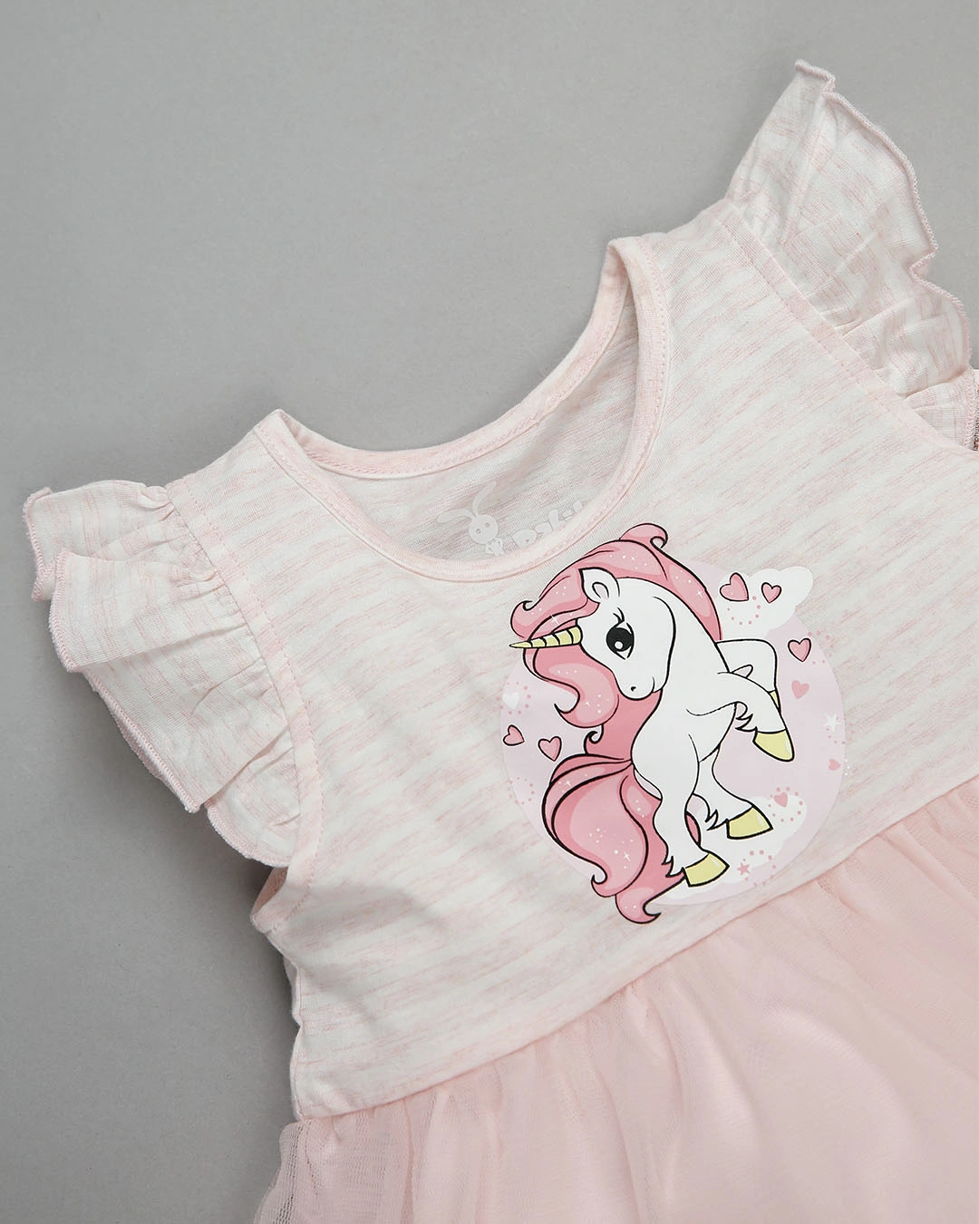 Đầm bé gái Rabity 93.418 màu hồng 3