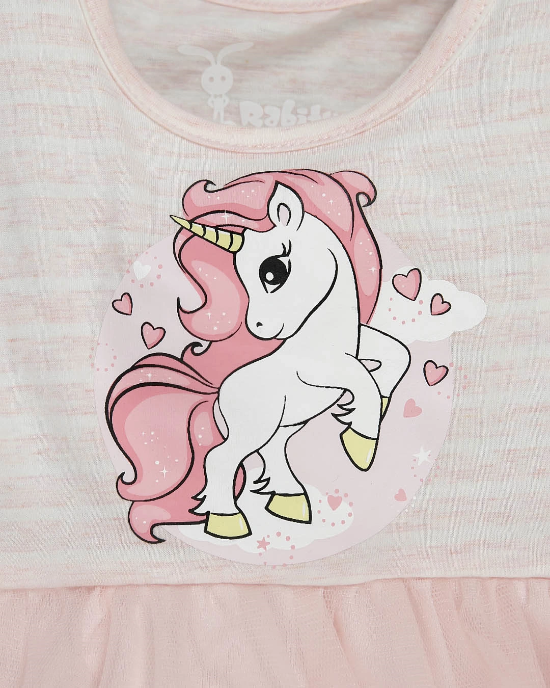 Đầm bé gái Rabity 93.418 màu hồng 4