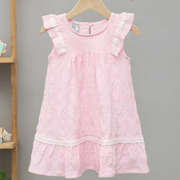 Đầm bé gái Rabity 93.247 màu hồng 1