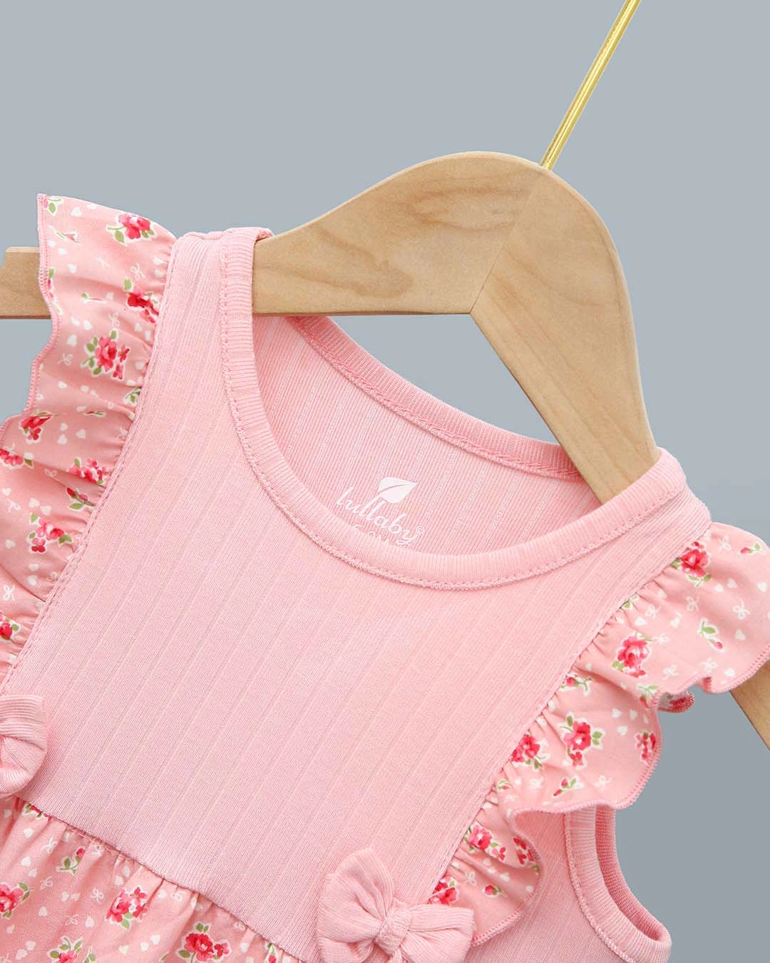 Đầm bé gái Lullaby NH289V màu hồng 3