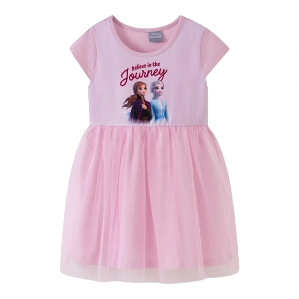 Đầm bé gái Rabity 5.750 màu hồng 1