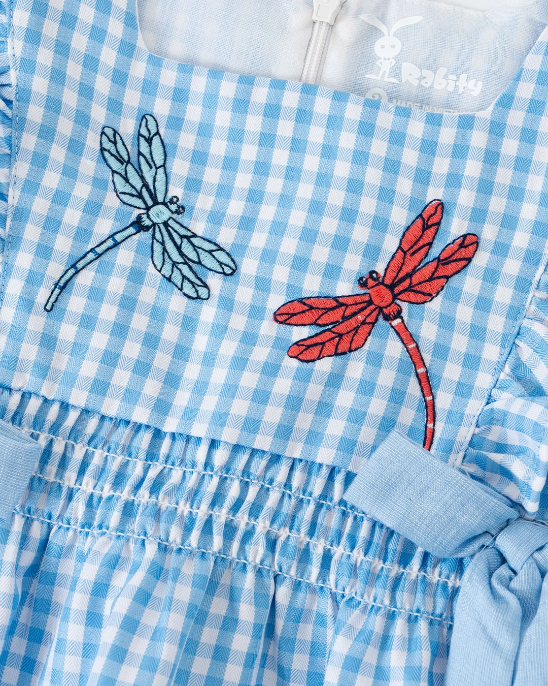 Đầm bé gái Rabity 93.195 màu xanh 2