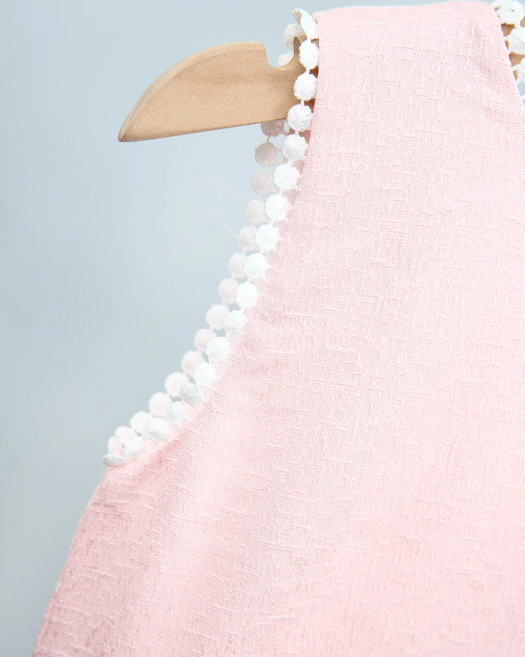 Đầm bé gái Pony Kids nơ trắng màu hồng 5