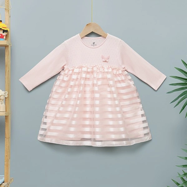 Đầm bé gái Lullaby NH911R màu hồng 1