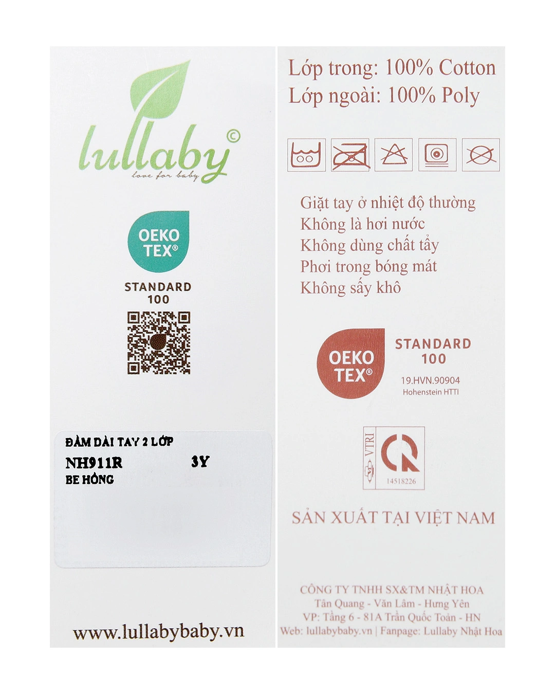 Đầm bé gái Lullaby NH911R màu be 7