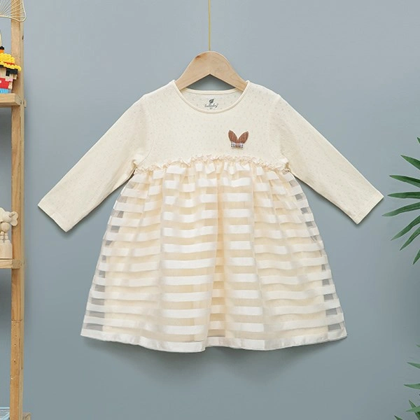 Đầm bé gái Lullaby NH911R màu be 1