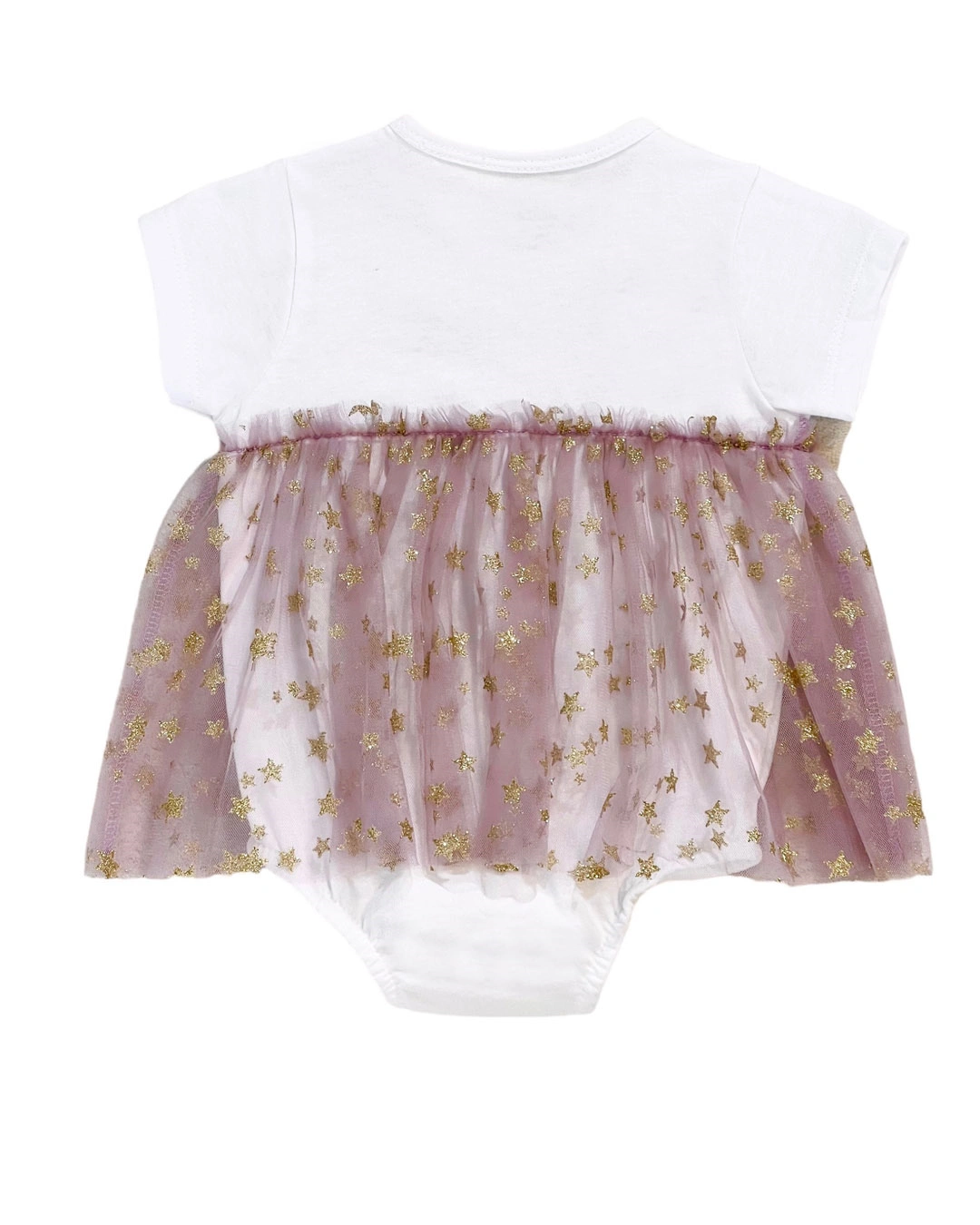 Đầm bé gái Lullaby NH913R màu trắng - tím 2