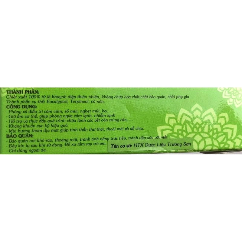 Tinh dầu khuynh diệp củ nén Mệ Đoan 30 ml 4