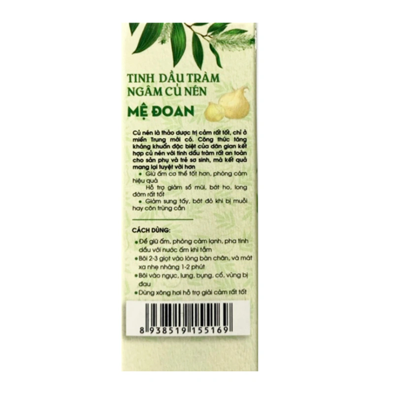 Tinh dầu tràm củ nén Mệ Đoan 50 ml 5