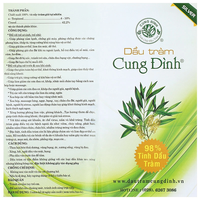 Dầu tràm Cung Đình Silver 30 ml 8