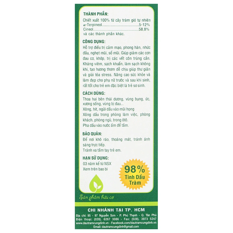 Dầu tràm Cung Đình Gold 50 ml 7