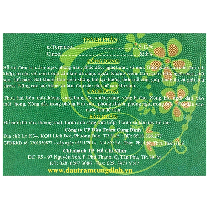 Dầu tràm Cung Đình Diamond 50 ml 7