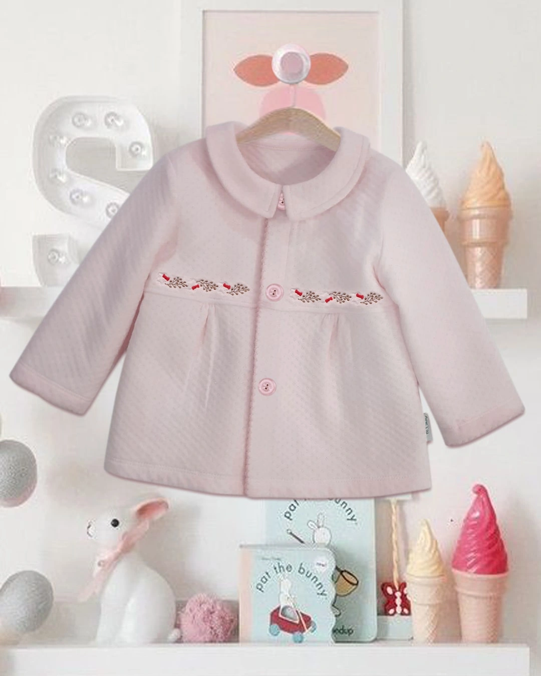 Áo khoác vải dệt bông bé gái BabyMommy - Màu ngẫu nhiên 6