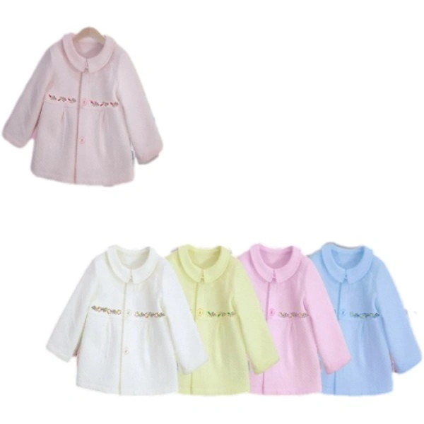 Áo khoác vải dệt bông bé gái BabyMommy - Màu ngẫu nhiên 1