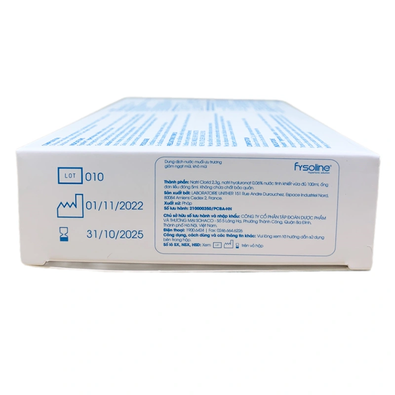 Nước muối sinh lý vệ sinh mắt mũi Fysoline 5 ml (Hộp 40 ống) 8