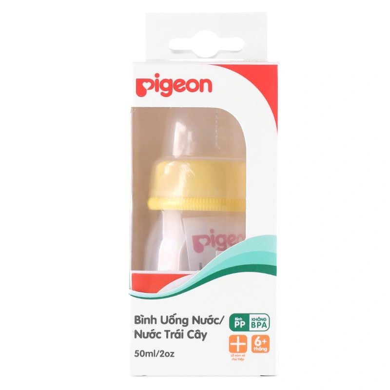 Bình tập uống Pigeon 50 ml - Màu vàng (từ 6 tháng) 4