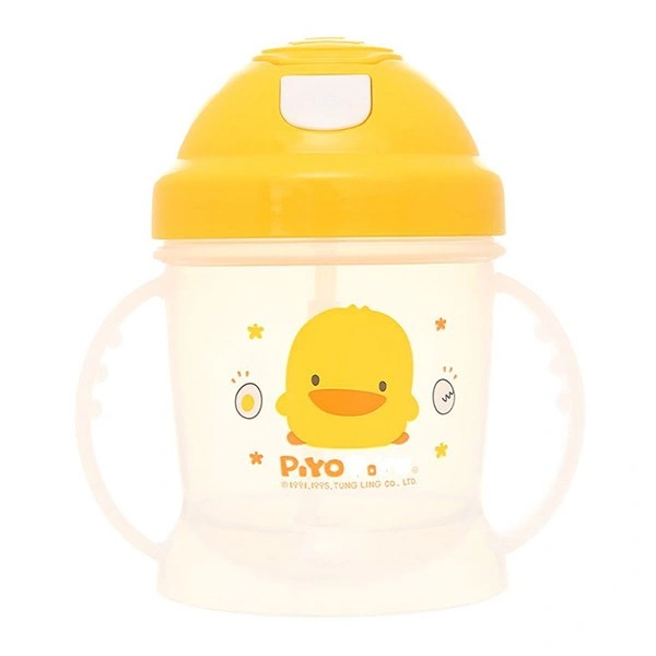 Bình tập uống nhựa PP PIYOPIYO PY830312 250 ml - Màu vàng (từ 8 tháng) 1