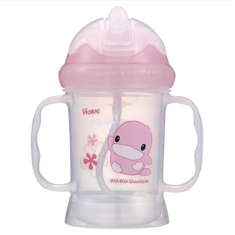 Bình tập uống KuKu KU5462 220 ml - Màu ngẫu nhiên (từ 6 tháng) 2