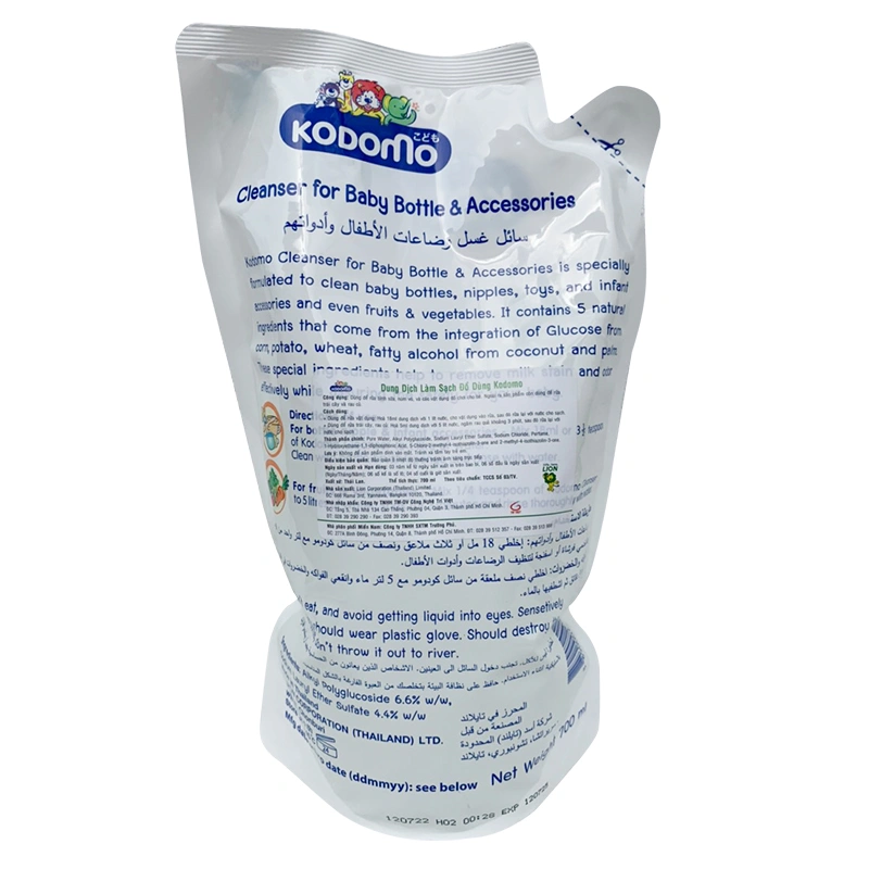 Dung dịch làm sạch đồ dùng Kodomo chai 750 ml hương dịu nhẹ 4