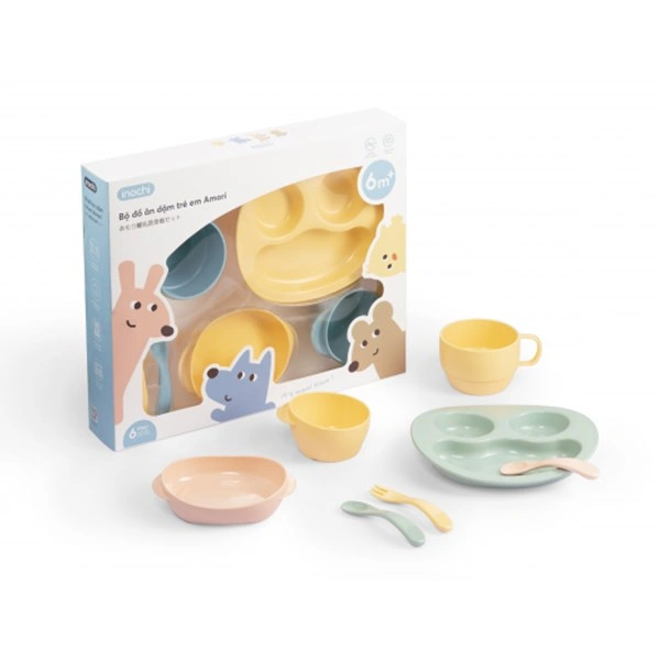 Bộ đồ ăn dặm Inochi Amori HIN.BOAD.AMOR - Màu ngẫu nhiên 1