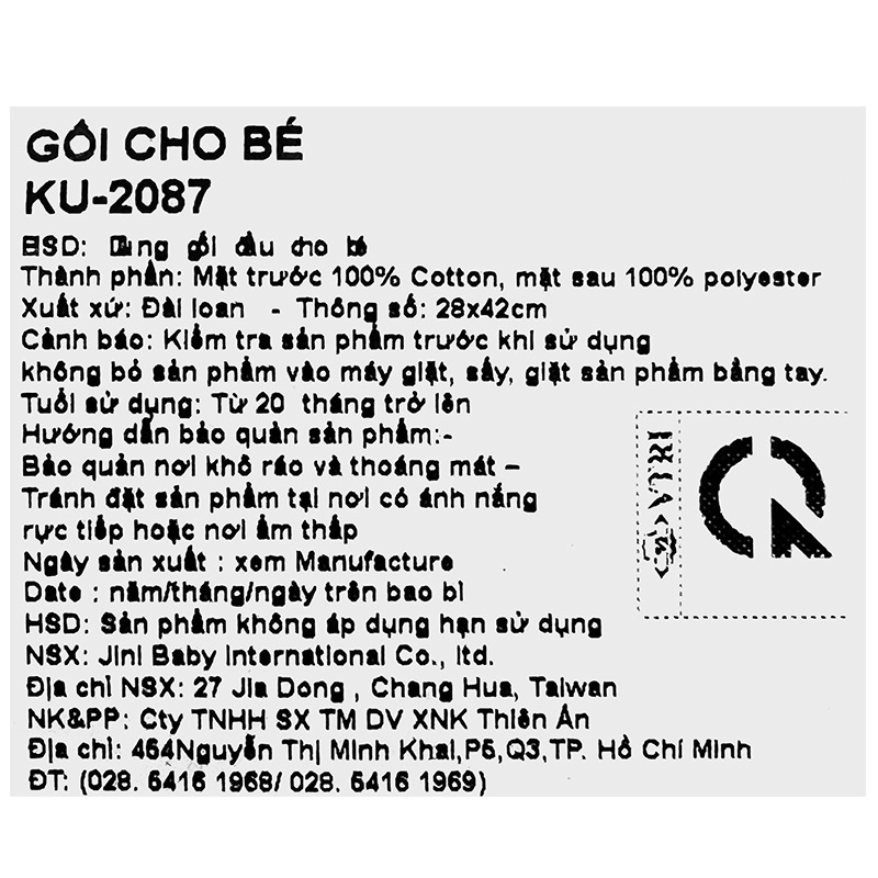 Gối KuKu KU2087 42x28x10 cm - Màu ngẫu nhiên (từ 20 tháng) 5