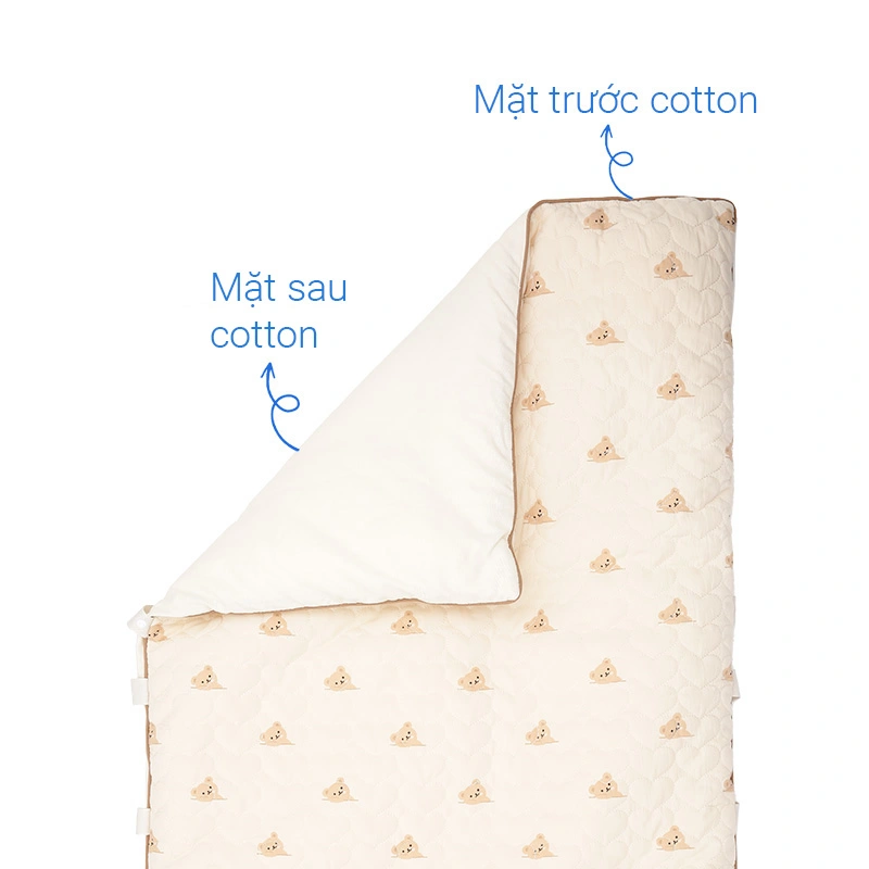 Combo 3 món (2 gối + 1 nệm gấp gọn) Bessla cho bé đến trường - Hình thú (1 - 3 tuổi) 24