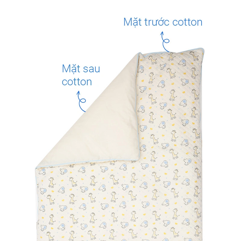 Combo 3 món (2 gối + 1 nệm gấp gọn) Bessla cho bé đến trường - Hình thú (1 - 3 tuổi) 9