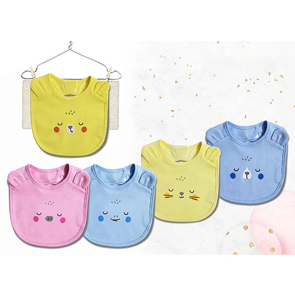 Yếm ăn cho bé hình thú cotton Babymommy - Màu ngẫu nhiên (6 - 12 tháng) 1