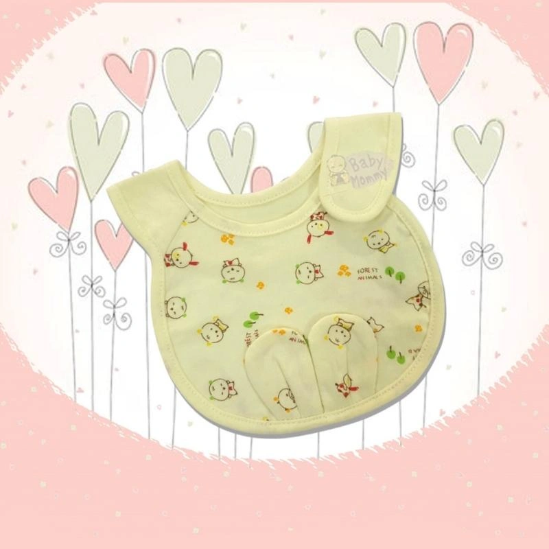 Yếm ăn cho bé tai thỏ cotton BabyMommy - Màu ngẫu nhiên (1 - 12 tháng) 2