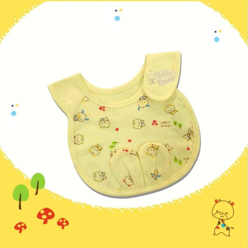 Yếm ăn cho bé tai thỏ cotton BabyMommy - Màu ngẫu nhiên (1 - 12 tháng) 4