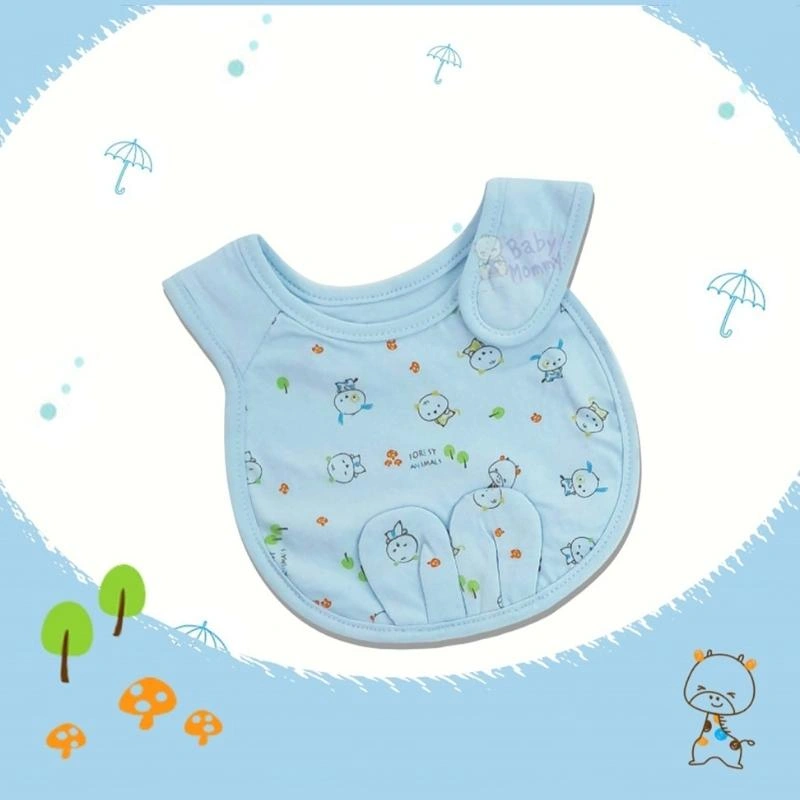 Yếm ăn cho bé tai thỏ cotton BabyMommy - Màu ngẫu nhiên (1 - 12 tháng) 5