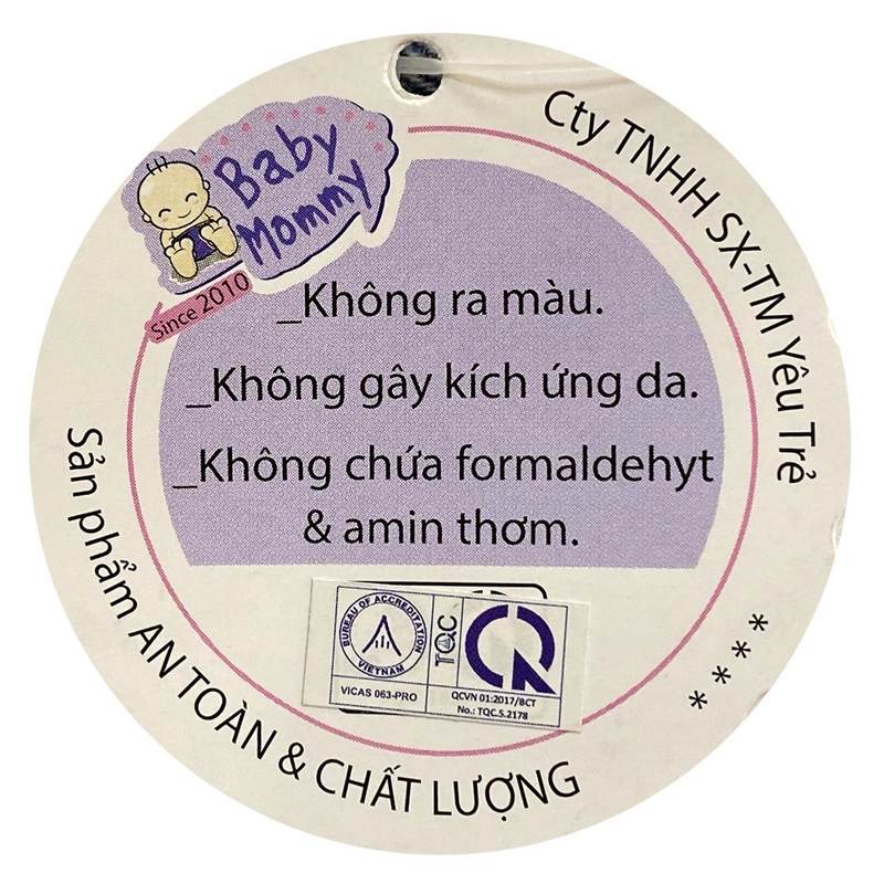 Yếm ăn cho bé hình thú cotton BabyMommy - Màu ngẫu nhiên (0 - 1 tháng) 8