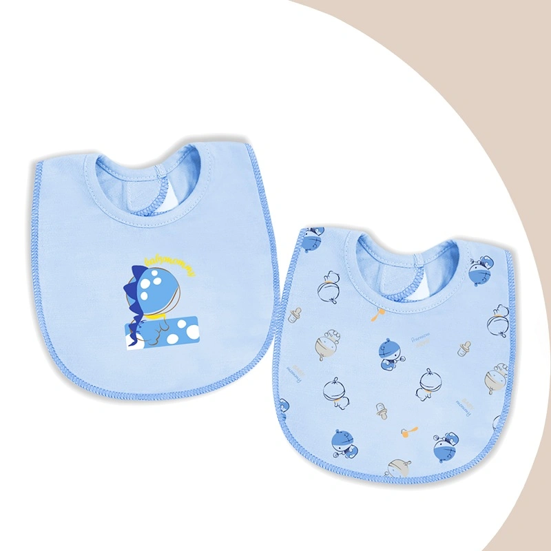 Bộ 2 yếm ăn cho bé hình em bé cotton BabyMommy - Màu ngẫu nhiên (0 - 9 tháng) 2