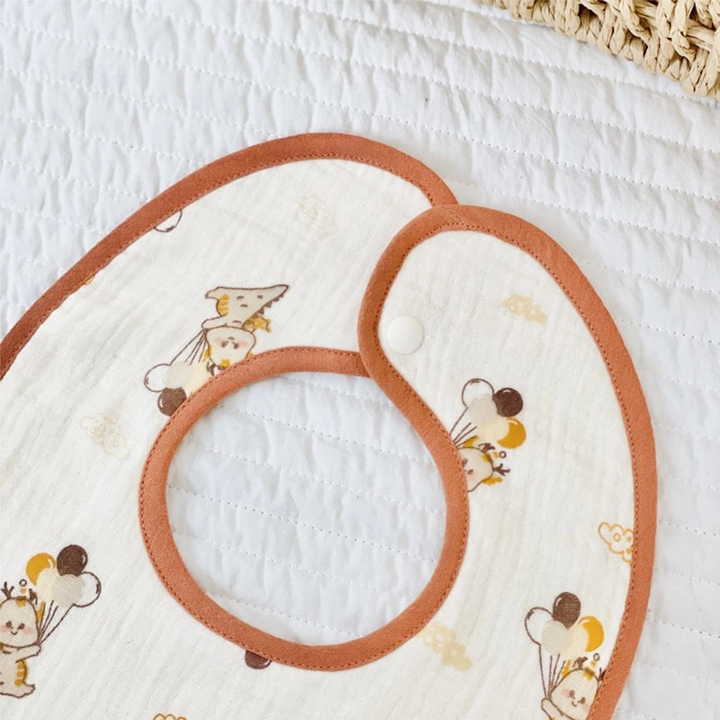 Bộ 2 yếm ăn cho bé hình vuông cotton Bessla (0 - 36 tháng) 6