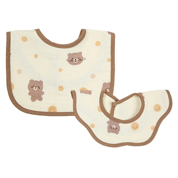 Bộ 2 yếm ăn cho bé muslin Bessla - Rồng xanh (0 - 2 tuổi) 13
