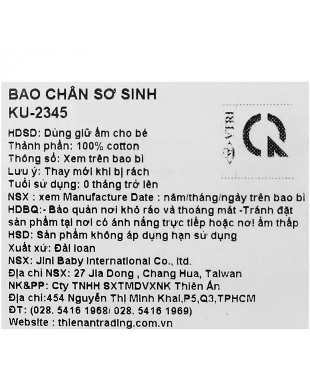 Bao chân có cổ KuKu KU2345 - Màu ngẫu nhiên (từ 0 - 3 tháng) 4