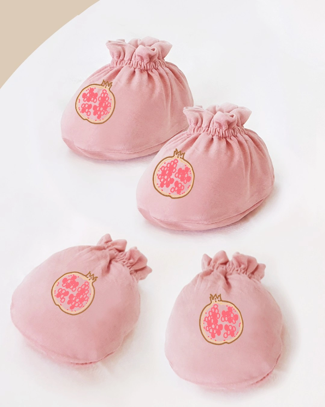 Bộ bao tay, bao chân in trái cây BabyMommy - Màu ngẫu nhiên (0 - 3 tháng) 4