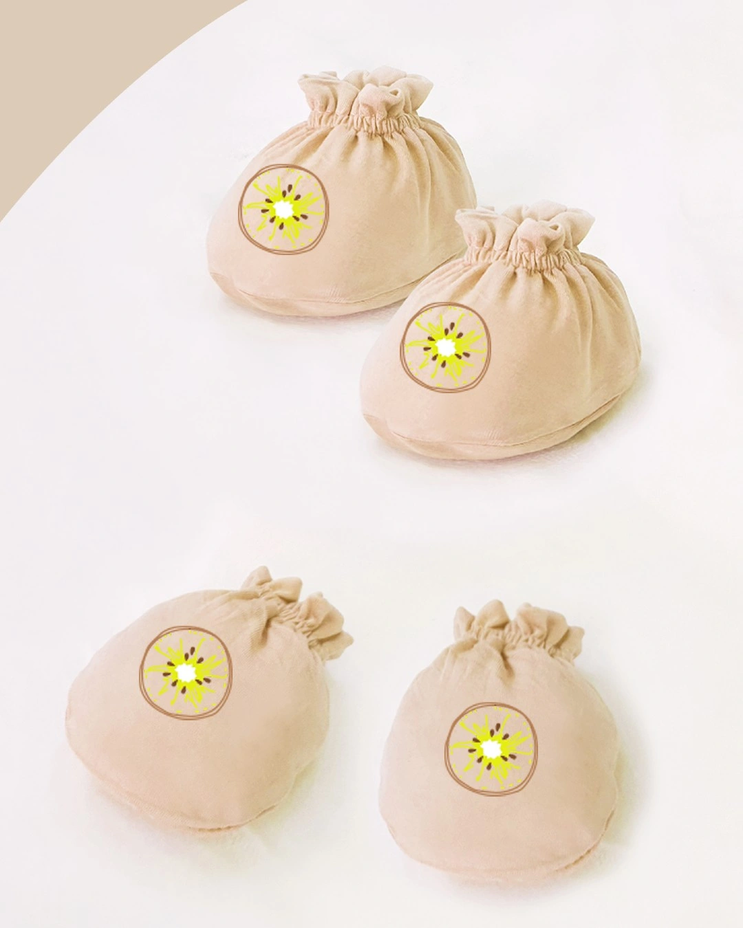 Bộ bao tay, bao chân in trái cây BabyMommy - Màu ngẫu nhiên (0 - 3 tháng) 5