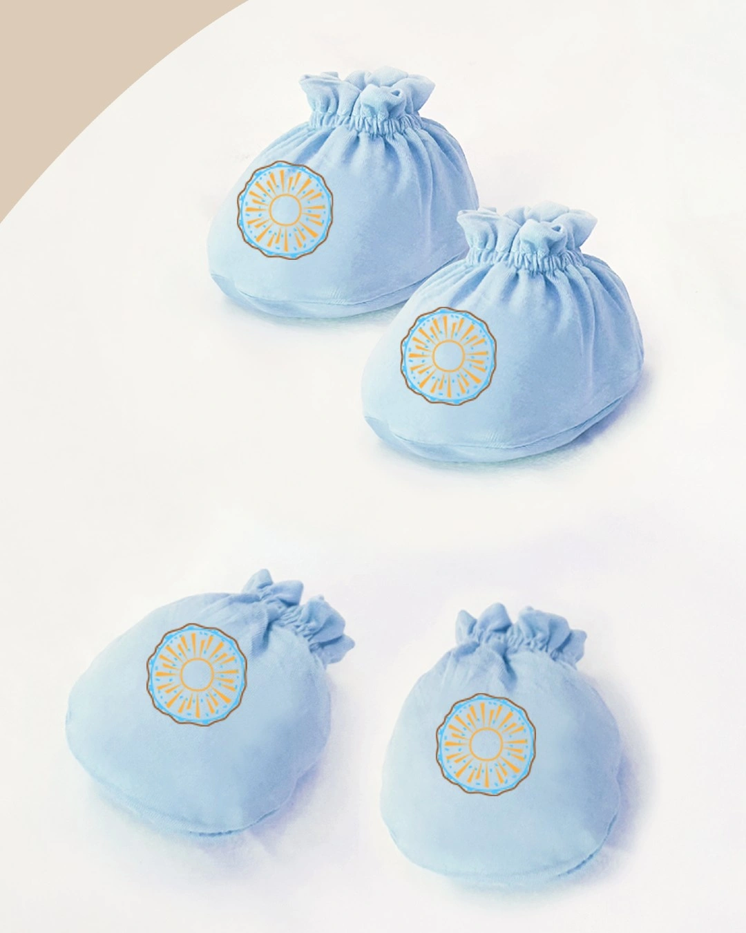 Bộ bao tay, bao chân in trái cây BabyMommy - Màu ngẫu nhiên (0 - 3 tháng) 6