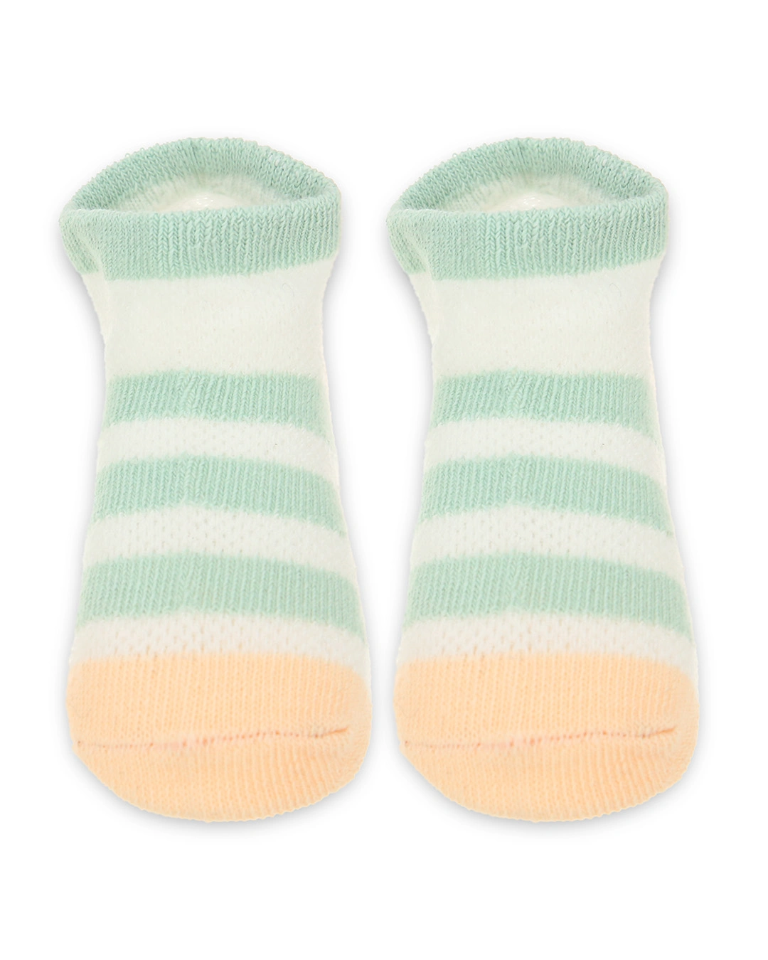 Set 5 đôi tất sơ sinh Á Châu màu hồng phấn - trắng - xanh (1 - 2 tuổi) 2