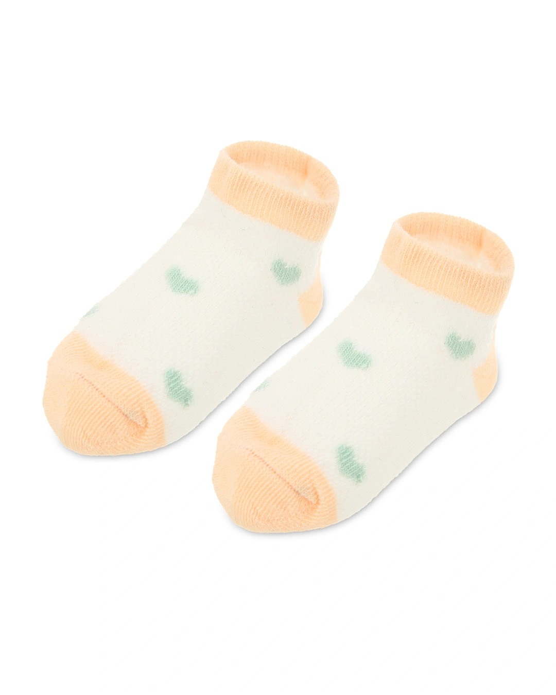 Set 5 đôi tất sơ sinh Á Châu màu hồng phấn - trắng - xanh (1 - 2 tuổi) 19