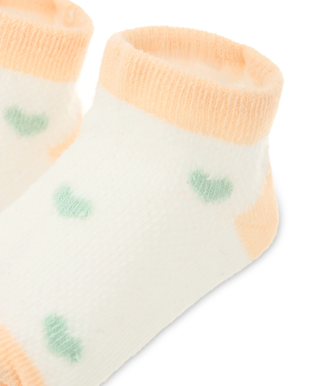 Set 5 đôi tất sơ sinh Á Châu màu hồng phấn - trắng - xanh (1 - 2 tuổi) 20