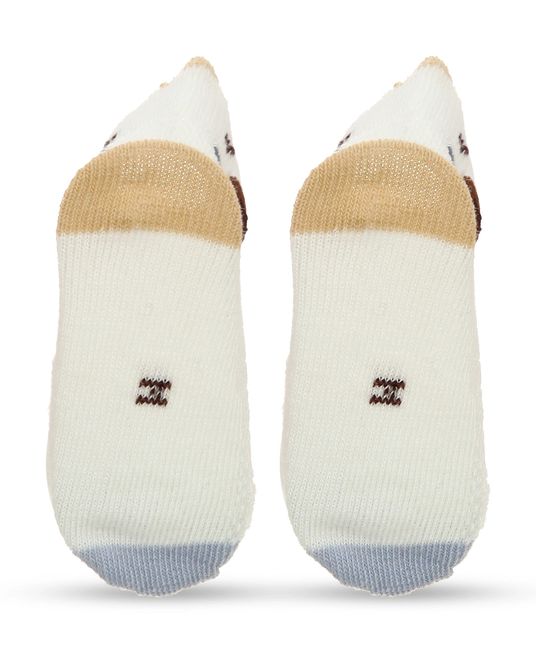 Set 5 đôi tất sơ sinh Á Châu màu nâu - trắng - xanh (1 - 2 tuổi) 13