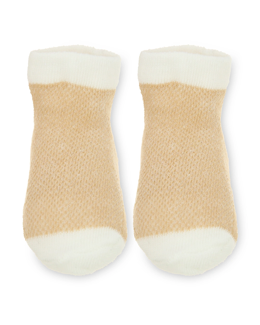 Set 5 đôi tất sơ sinh Á Châu màu nâu - trắng - xanh (1 - 2 tuổi) 22