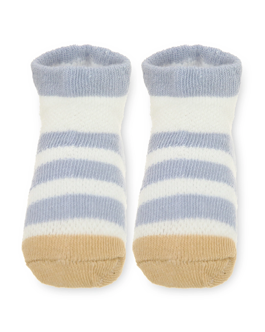 Set 5 đôi tất sơ sinh Á Châu màu nâu - trắng - xanh (1 - 2 tuổi) 7