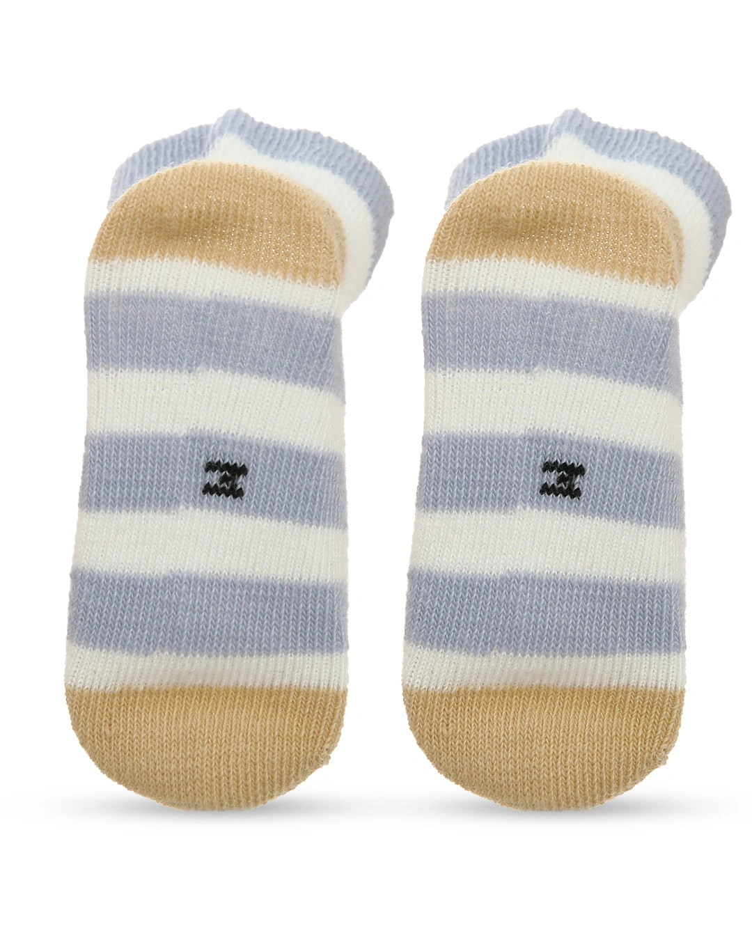 Set 5 đôi tất sơ sinh Á Châu màu nâu - trắng - xanh (1 - 2 tuổi) 8