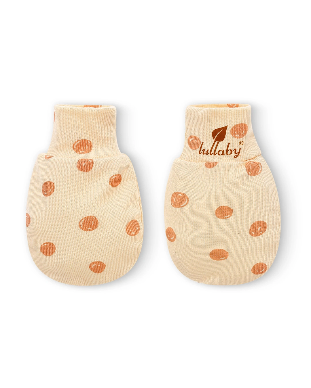 Bộ bao tay, bao chân Lullaby NH208V màu be (từ 0 - 3 tháng) 2