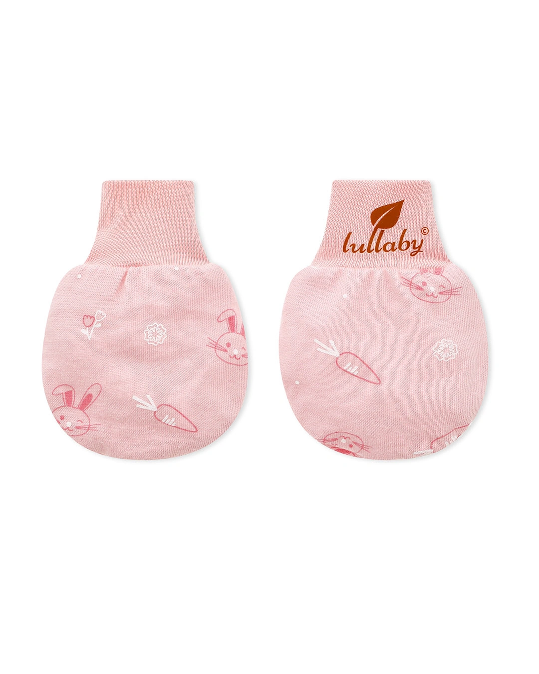 Bộ bao tay, bao chân có cổ Lullaby NH206V màu hồng (từ 0 - 3 tháng) 2